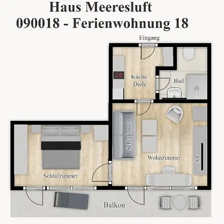 Haus Meeresluft - 18 Apartamento